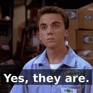 Yes, they are.