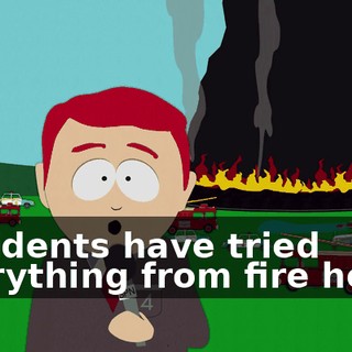 Residents have tried everything from fire hoses