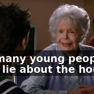 So many young people just lie about the house,