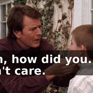 Ooh, how did you...? I don't care.