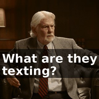 What are they texting?