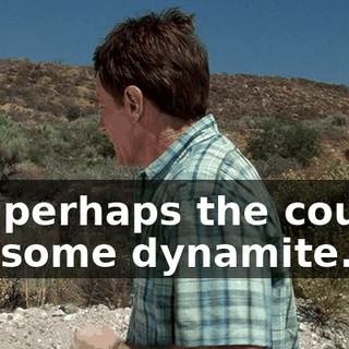Uh, perhaps the cougar ate some dynamite.