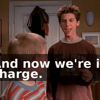 And now we're in charge.