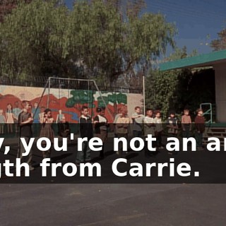 Jeffy, you're not an arm's length from Carrie.