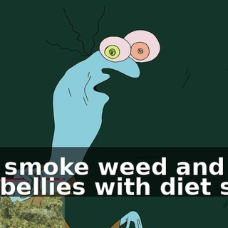 and smoke weed and fill our bellies with diet soda