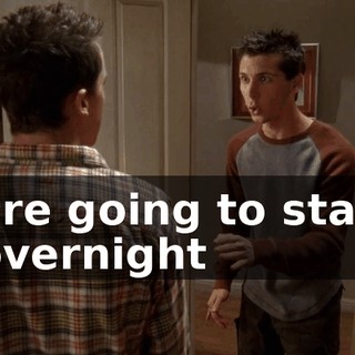 are going to stay overnight