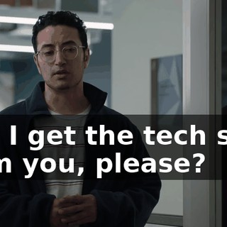 Can I get the tech spec from you, please?