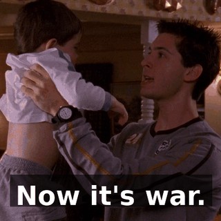 Now it's war.