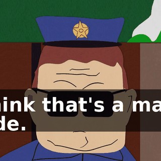I think that's a mask, dude.
