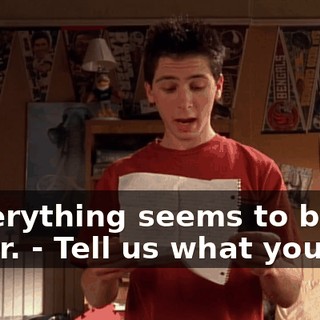 - Everything seems to be in order. - Tell us what you did.