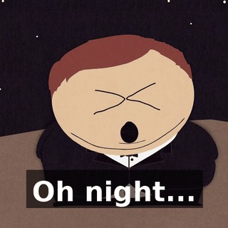 ♪ Oh night... ♪