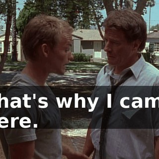 That's why I came here.