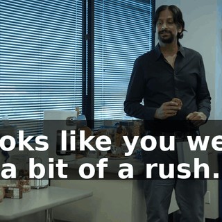 Looks like you were in a bit of a rush.