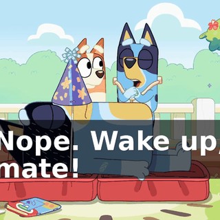 Nope. Wake up, mate!