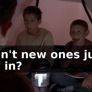 Can't new ones just fly in?
