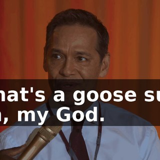 -What's a goose suit? -Oh, my God.