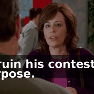 to ruin his contest on purpose.