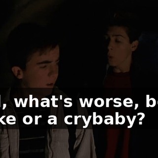 Well, what's worse, being a joke or a crybaby?