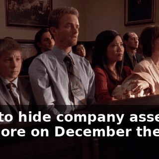 plot to hide company assets offshore on December the 6th.