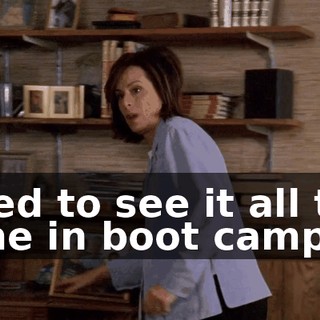 Used to see it all the time in boot camp.