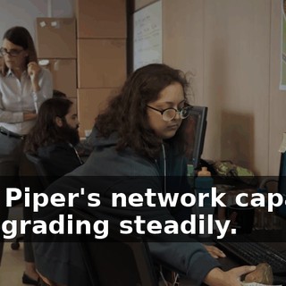 Pied Piper's network capacity is degrading steadily.