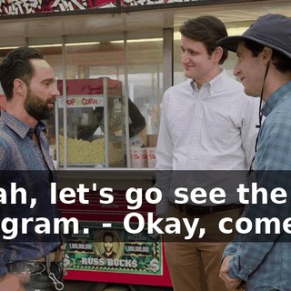 - Yeah, let's go see the hologram. - Okay, come on.