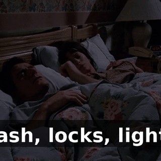 Trash, locks, lights.