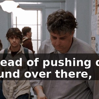 Instead of pushing dust around over there,