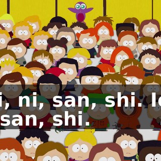 ichi, ni, san, shi. Ichi, ni, san, shi.