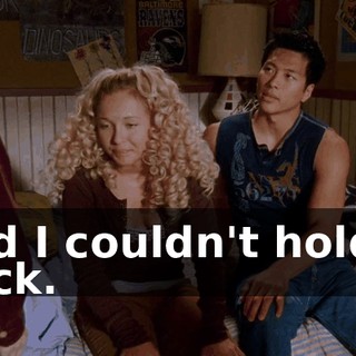 and I couldn't hold it back.