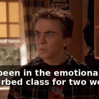 I've been in the emotionally disturbed class for two weeks.