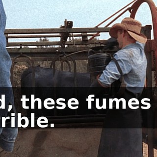 God, these fumes are horrible.