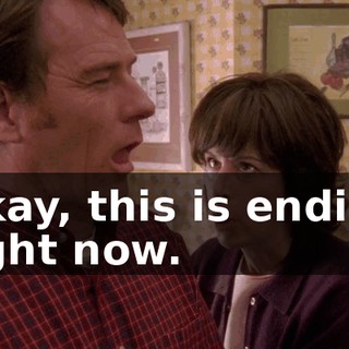 Okay, this is ending right now.
