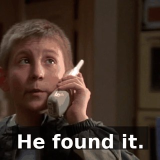 He found it.