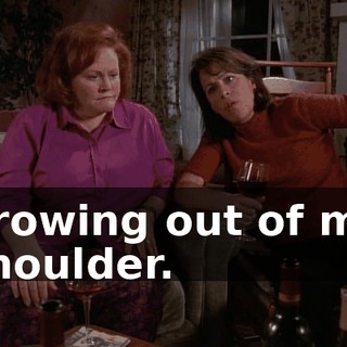 growing out of my shoulder.