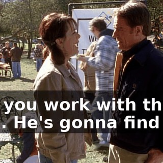 Hal, you work with the man. He's gonna find out.