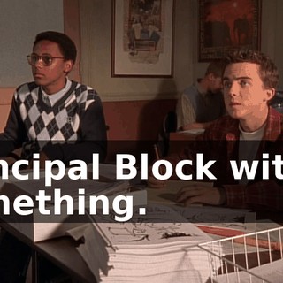 Principal Block with... something.