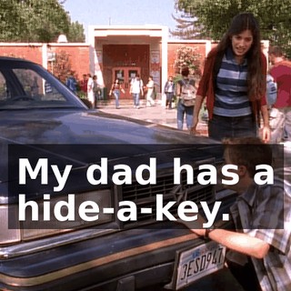 My dad has a hide-a-key.
