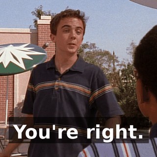 You're right.
