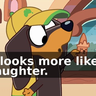 It looks more like a daughter.