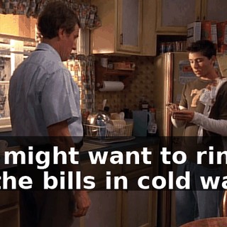 You might want to rinse off the bills in cold water.