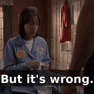 But it's wrong.