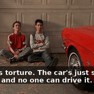 This is torture. The car's just sitting there and no one can drive it.