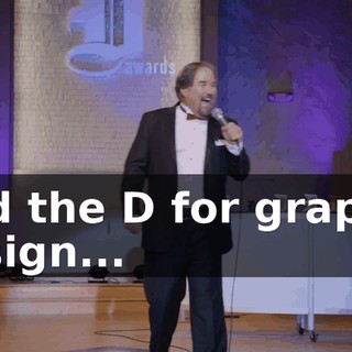 And the D for graphic design...