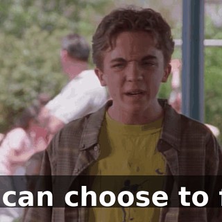 We can choose to fail.