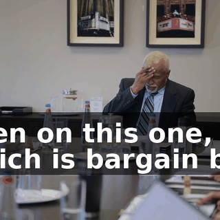 Even on this one, which is bargain bin.