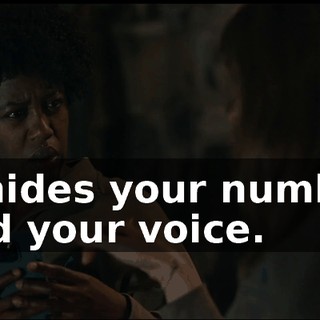 It hides your number and your voice.