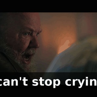 I can't stop crying.