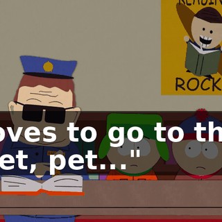 loves to go to the pet, pet..."