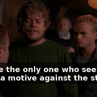 You're the only one who seems to have a motive against the string.